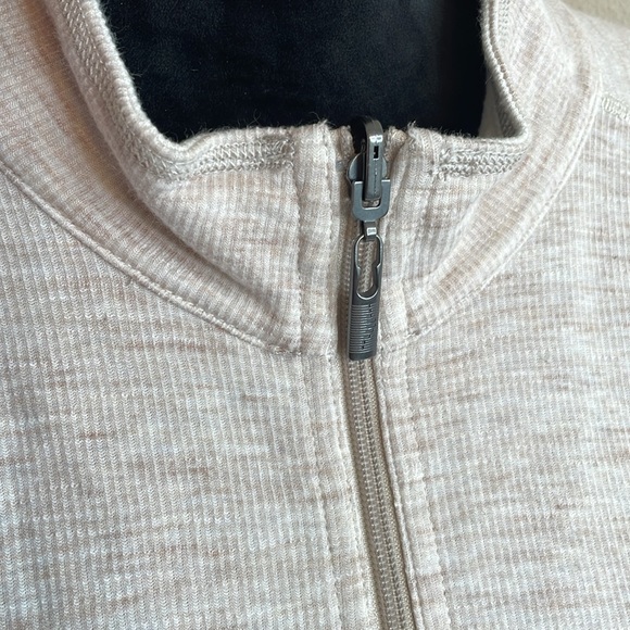 Tommy Bahama cream speckled quarter zip pullover - Picture 5 of 9
